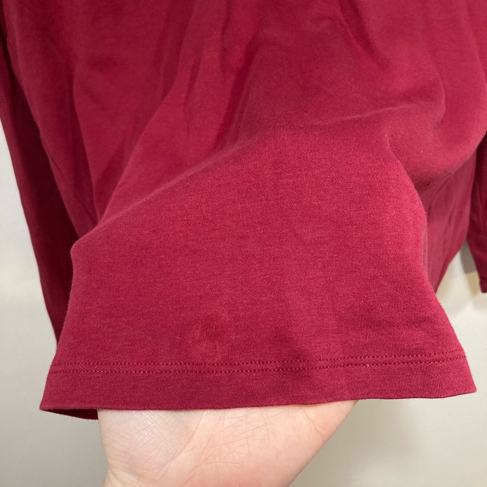 LL bean XL red maroon long sleeve - Picture 3 of 8